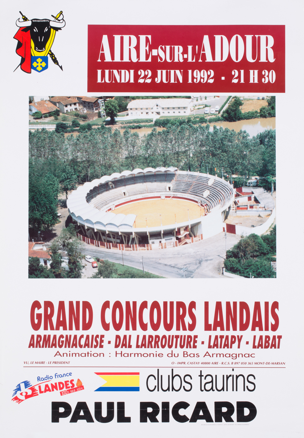 Affiches taurines Aire sur l'Adour