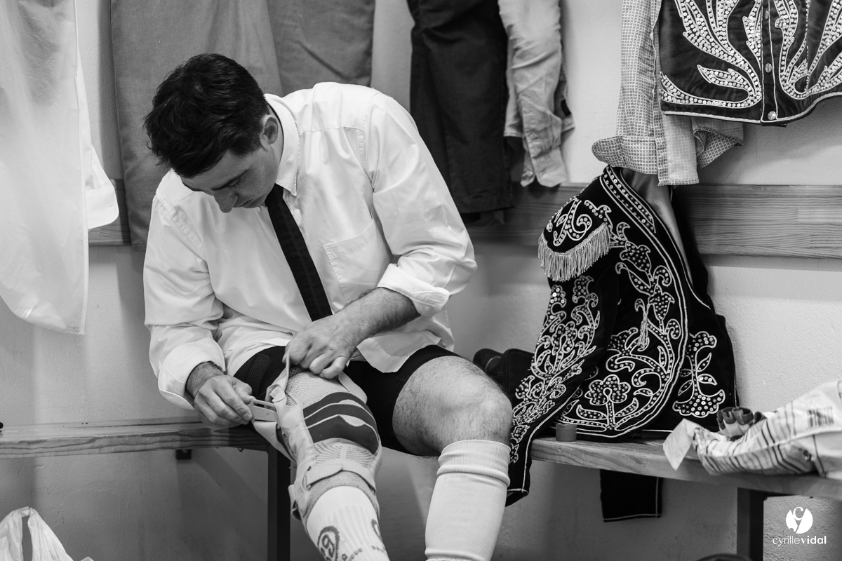 Course landaise Le Houga Ganadéria Dussau Cuadrilla Alexandre Brethes