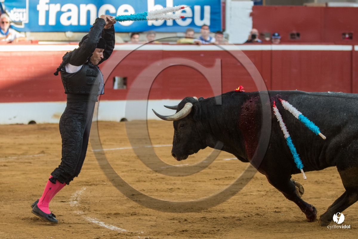 Mont-de-Marsan corrida de la Quinta pour Juan Bautista - Emilio de Justo - Thomas DUFAU