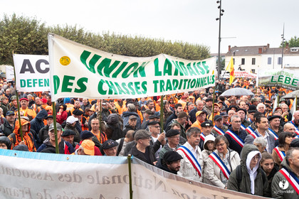 Manifestation chasses traditionnelles à Mont-de-Marsan