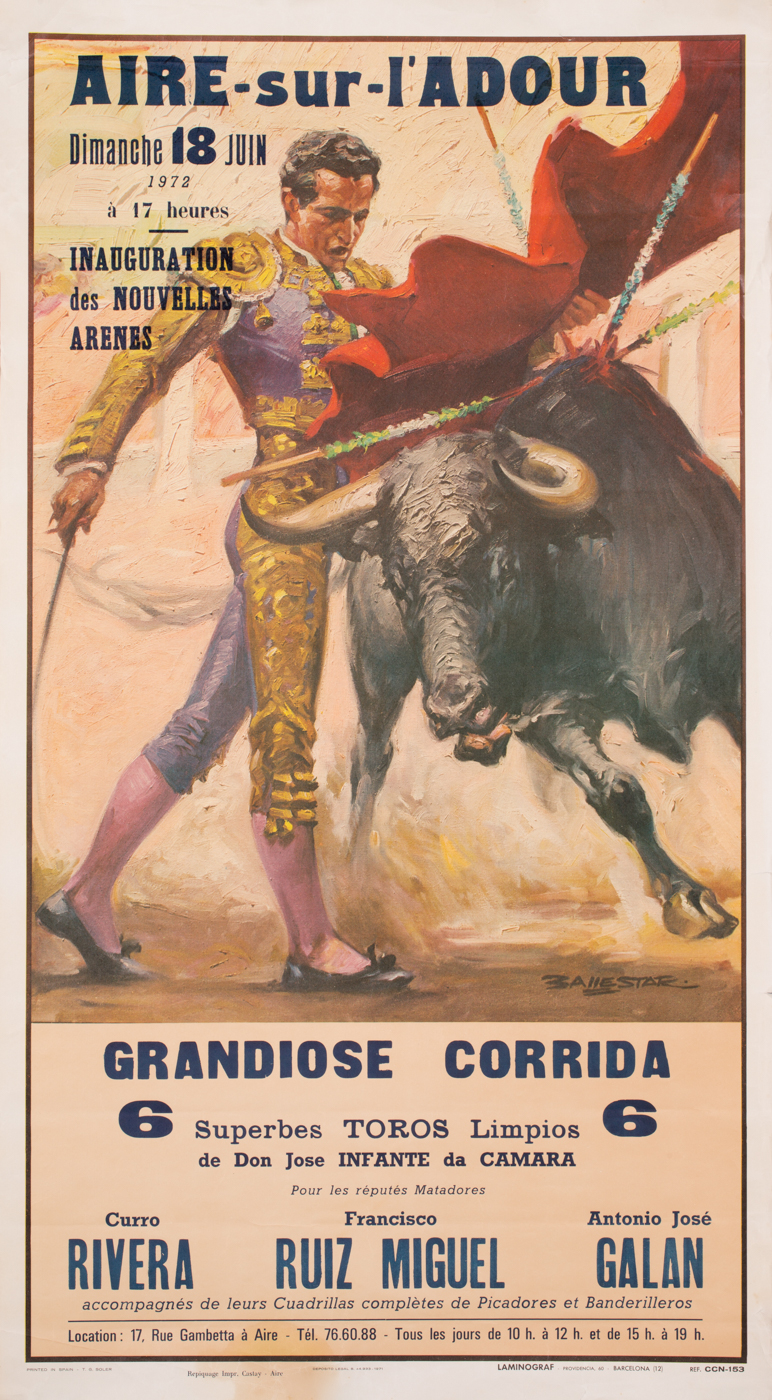 Affiches taurines Aire sur l'Adour
