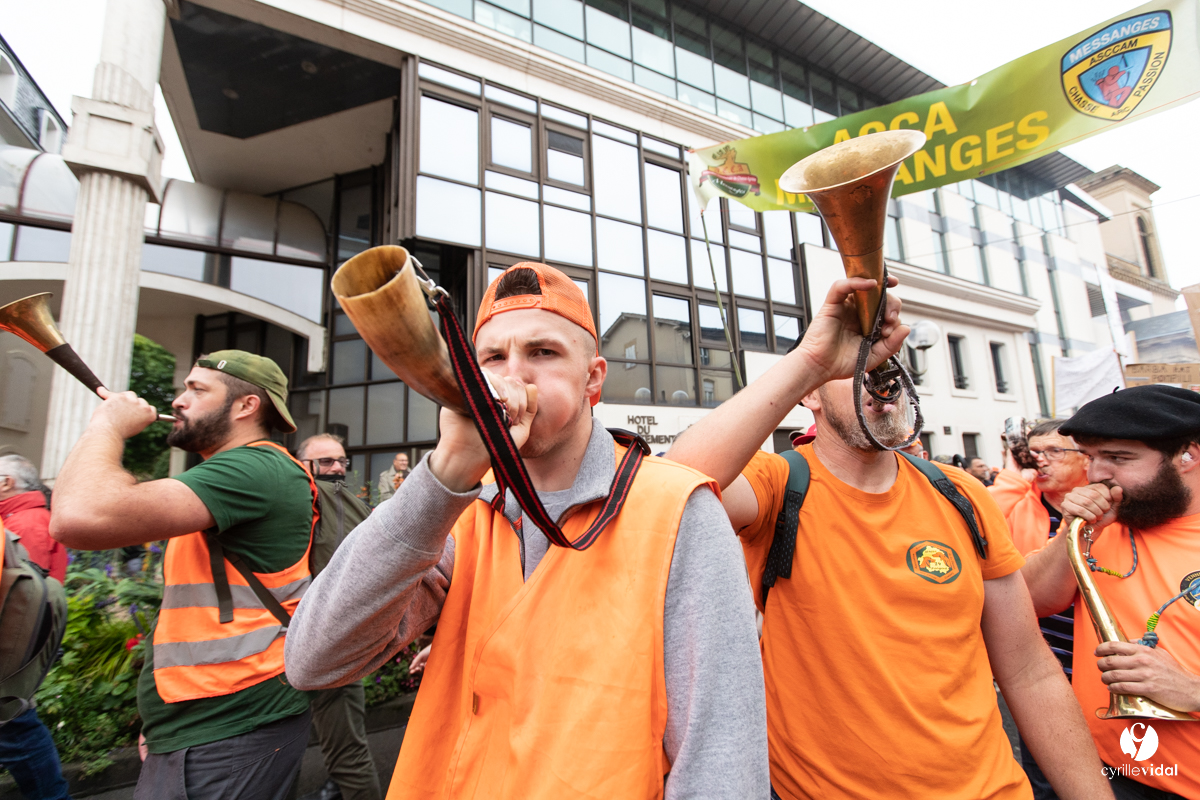 Manifestation chasses traditionnelles à Mont-de-Marsan