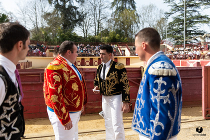 Course landaise Le Houga Ganadéria Dussau Cuadrilla Alexandre Brethes